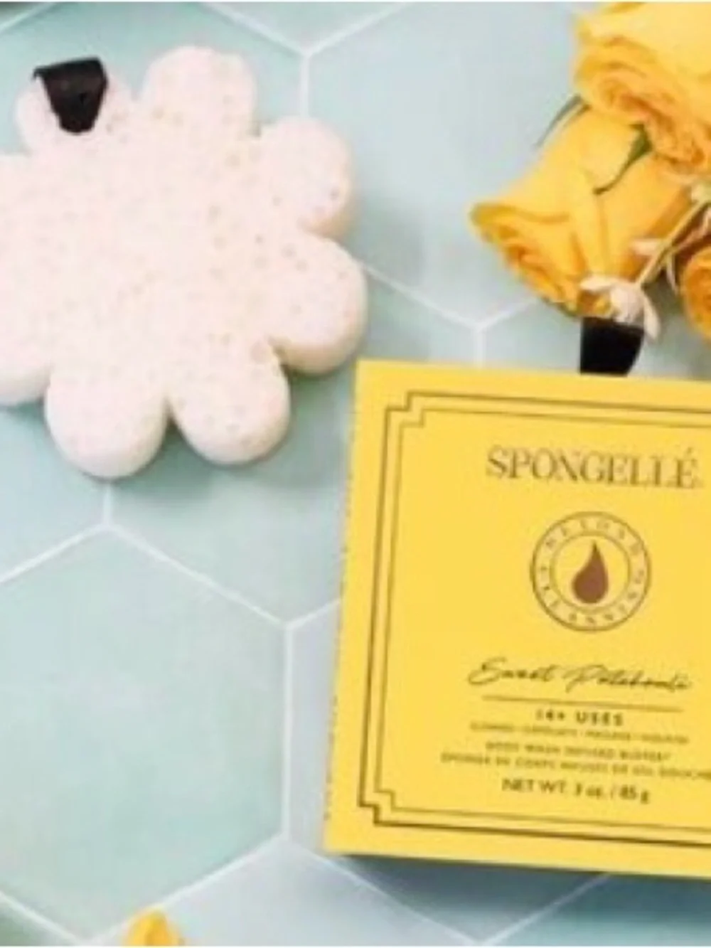 Spongellé Sweet Patchouli Yellow Body Wash Infused Buffer